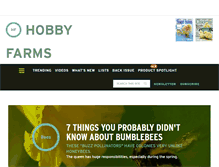 Tablet Screenshot of hobbyfarms.com